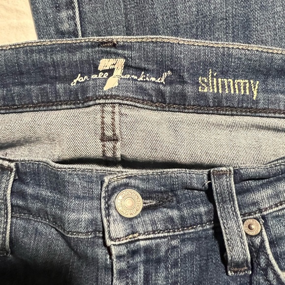 7 For All ManKind Slimmy Light Wash Jeans Size 31 - Picture 5 of 7